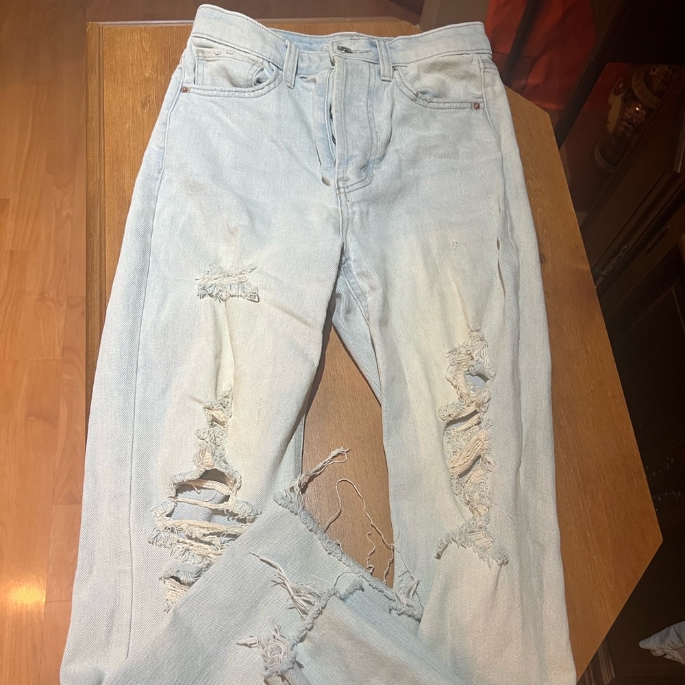 Light wash flare bottom jeans target